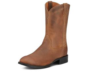 ARIAT - Zapatos occidentales Heritage Roper Roper/Lacer para Hombres, 47 M EU, Distressed Brown, marrón, 47 EU