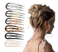 Aribliseza Horquilla, Set de 3 Horquillas Francesas, Horquillas Vintage Onduladas, Bobby Pins para Cabello Fino y Grueso, Ideal para Moños y Recogidos