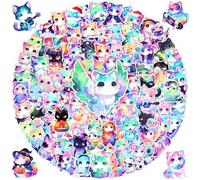 Aribliseza Kawaii Sticker, 100 Piezas, Pegatinas de Gatos adorables, Impermeables, para Botellas, portátiles y álbumes de Recortes, Regalo para San Valentín y Fiestas de Gatos