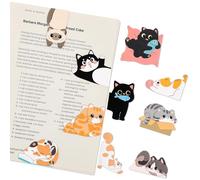 Aribliseza Marcadores Magnéticos, 10 Piezas de Marcadores Magneticos & Marca Páginas de Gato, Divertidos Marcadores Magnéticos para Amantes de Gatos, Ideas de Regalo para Amantes de Libros y Mujeres