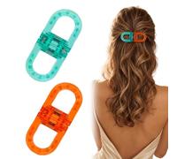 Aribliseza Pinzas de Pelo Magnéticas, 2-en-1 Pinzas de Pelo para Mujeres, agarre fuerte, no se desliza ni enreda, para peinados sin esfuerzo en el día a día (paquete de 4)