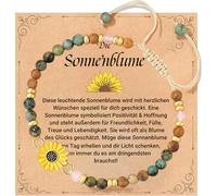 Aribliseza Pulsera para niñas, regalo para niñas de 10-14 años, Pulsera de girasol para mujeres, símbolo de positividad, fortaleza y amor, ideal para cumpleaños, Navidad o regalos de agradecimiento