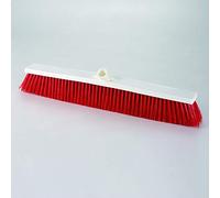 Aricasa Hygiene Products 2013RT - Escoba inclinada con abrazadera de 60 para uso alimentario - Rojo - Fibra dura
