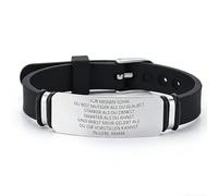 ARICHDUDE An meinen Sohn Armband Inspirierendes Edelstahl Armband Geburtstagsgeschenk Abschlussgeschenk von Mama Papa verstellbar (Silber), Acero inoxidable, Sin gemas