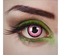 aricona Kontaktlinsen - Lentes de contacto de color rosa - Lentes de color sin dioptrías - Lentes de contacto para carnaval, disfraces, cosplay, 2 piezas