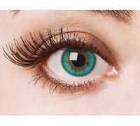 aricona Kontaktlinsen - Lentes de contacto turquesa - Lentes de contacto de color verde turquesa natural sin dioptrías puede utilizarse durante 12 meses, 2 piezas, Aquamarine