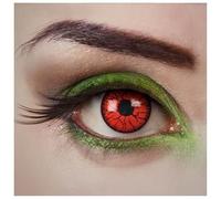 aricona lentes de contacto BLOOD VEINS lentes de color rojo - sin corrección de la visión 0,0 dioptrías - lentes opacas para Halloween y fiestas de disfraces