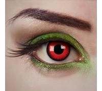 aricona Lentillas de contacto rojas - Vampire Hunt - 2 unidades - para Halloween, cosplay, carnaval, fiestas temáticas y disfraces - sin graduación