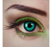 aricona Lentillas de contacto turquesa-verde - Poison Witch - 2 unidades - para Halloween, cosplay, carnaval, fiestas temáticas y disfraces - sin graduación