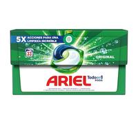Ariel All-in-One Detergente Lavadora Liquido en Capsulas/Pastillas, 33 Lavados, Original, Jabon 5 Acciones para una Limpieza Brillante en Frio, 33 Unidad (Paquete de 1)