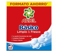 Ariel Básico Detergente En Polvo, Calidad A Un Precio Asequible 4 x 40 Lavados