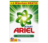 Ariel Detergente en Polvo Regular, 5,2 kg (1 x 80 lavados)