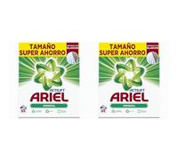 Ariel Detergente Lavadora en Polvo, 65 Lavados, Original, Jabon con Tecnologia Anti-Residuos que Deja la Ropa Limpia y Reluciente (Paquete de 2)