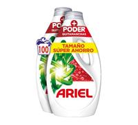 Ariel Detergente Lavadora Liquido, 100 Lavados, Jabon Extra Poder Quitamanchas, Limpieza Profunda