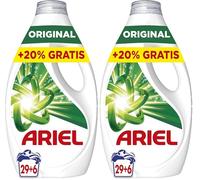 Ariel Detergente Lavadora Liquido 35 Lavados, Original, Jabon Limpieza Mejorada en Ciclos Mas Frios con la Exclusiva Tecnologia de limpieza en Frio (Paquete de 2)