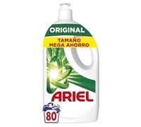 Ariel Detergente Lavadora Liquido 80 Lavados, Original, Jabon Limpieza Mejorada en Ciclos Mas Frios con la Exclusiva Tecnologia de limpieza en Frio