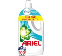 Ariel Detergente líquido, 100 lavados universales + detergente, con la frescura de Febreze, potente eliminación de manchas desde el primer lavado