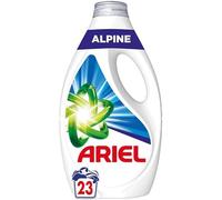 Ariel Detergente líquido, 4 x 23 Lavados,Alpine, Acción de eliminación de manchas en 1 lavado, fabricado en Francia