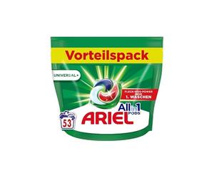 Ariel Detergente líquido en cápsulas todo en 1 PODS, 53 lavados
