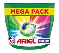 Ariel Detergente todo en 1 PODS COLOR - 63 lavados / 63 cápsulas