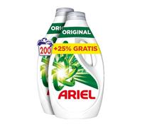 Ariel Detergente Lavadora Liquido 200 Lavados, Original, Jabon Limpieza Mejorada en Ciclos Mas Frios con la Exclusiva Tecnologia de limpieza en Frio