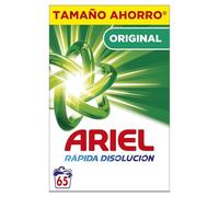 Ariel Detergente en polvo para lavadora Original 4.225 kg – 65 lavados – Antirresiduos