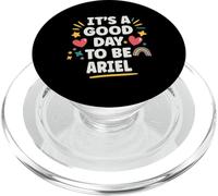 Ariel Personalized Retro Girls Custom Ariel Name PopSockets PopGrip para MagSafe
