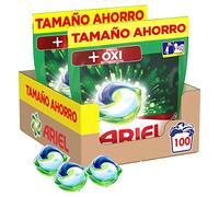 Ariel Pods Detergente Lavadora Cápsulas, 100 Lavados (2 x 50), Efecto Oxi Quitamanchas