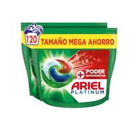 ARIEL PODS Platinum Detergente Lavadora Liquido 120 Capsulas/Pastillas, Jabon Extra Poder Quitamanchas, Limpieza Profunda