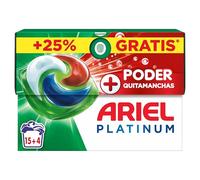 ARIEL PODS Platinum Detergente Lavadora Liquido 76 Capsulas/Pastillas, Jabon Extra Poder Quitamanchas, Limpieza Profunda