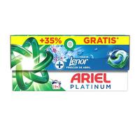 Ariel PODs Platinum, Detergente Líquido En Cápsulas 26 Lavados, + Toque De Lenor Frescor De Abril, Elimina El Olor A Sudor De 7 Días