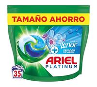Ariel PODs Platinum, Detergente Líquido En Cápsulas Frescor De Abril Cápsulas, 35 Lavados