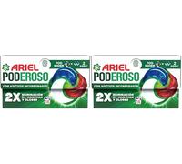 Ariel Pods PODEROSO Detergente lavadora capsulas | 14 Lavados | Original | POD GRANDE : 2 PODS | 2X eliminación de manchas y olores (Paquete de 2)