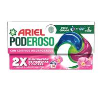 Ariel PODs PODEROSO, Detergente Líquido En Cápsulas 14 Lavados, Frescor Silvestre, Con Aditivos Integrados, Quitamanchas Y Eliminación De Olores X2