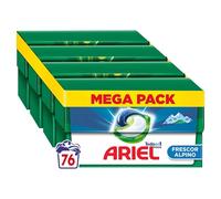 ARIEL PODS Todo en 1 Detergente Lavadora Liquido en Capsulas/Pastillas, 76 Lavados (4x19), Jabon Limpieza y Frescor Alpinos, 5 Acciones para una Limpieza Brillante en Frio