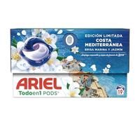 Ariel Todo en 1 PODS Brisa Marina Y Jazmín, Detergente Líquido En Cápsulas, 19 Lavados