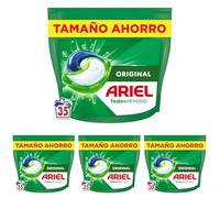 Ariel Todo En 1 PODS, Detergente Líquido Para Lavadora 35 Capsulas/Pastillas, Original, 5 Acciones Para Una Limpieza Increíble (Paquete de 4)