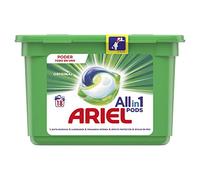 Ariel Todo En Uno Pods Regular Detergente En Cápsulas Lavados, Con Lavado A 20 °c Y Perfume Duradero, 18 Unidad