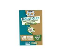 ARIES, Anti-moustiques, recharge prise électrique, 10 plaquettes + 10