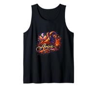 Aries Celestial Signo del Zodiaco Astrología Símbolo de Personaje Camiseta sin Mangas