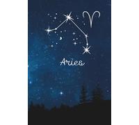 Aries Constellation Journal Notebook - Night Sky with Landscape Silhouette: 6"x9" Paperback College Ruled Composition Notebook, 120 lined pages, March and April Birthday Gift (March 21 - April 19)