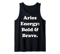 Aries Energy Bold And Brave Horoscope Funny Saying Camiseta sin Mangas