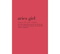 Aries Girl Notizbuch, Composition Book, Journal, minimalistisch, ästhetisch, stylisch, Widder Sternzeichen Beschreibung und in passender Farbe, ... minimalistic, red (Zodiac Girl Notebooks)