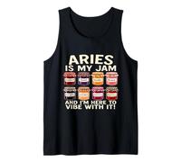 Aries Is My Jam Funny Astrology Zodiac Sign Tarros Gráfico Camiseta sin Mangas