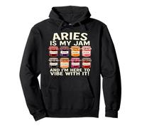 Aries Is My Jam Funny Astrology Zodiac Sign Tarros Gráfico Sudadera con Capucha