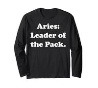 Aries: Leader Of The Pack Astrology Sign Funny Saying Manga Larga