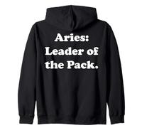 Aries: Leader Of The Pack Astrology Sign Funny Saying Sudadera con Capucha