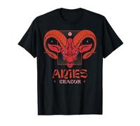 Aries Temporada Ram Head Zodíaco Signo de Fuego Horóscopo Astrología Camiseta