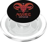 Aries Temporada Ram Head Zodíaco Signo de Fuego Horóscopo Astrología PopSockets PopGrip para MagSafe