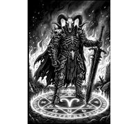 Aries: The Ash Warlord: Dark Gothic Zodiac Journal: Ruled and Blank Pages for Dark Fantasy Aesthetics, Occult Art Sketching, and Esoteric Writing
